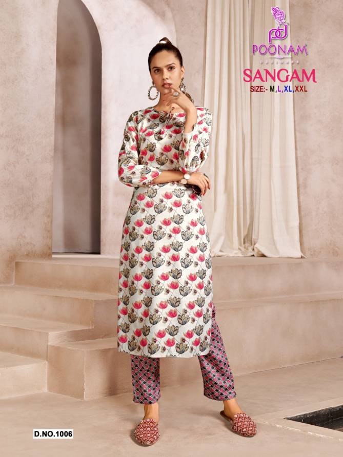 Poonam Sangam Regular Wear Wholesale Kurti With Bottom Catalog